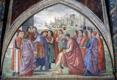 St. Francis renouncing his inheritance, from a cycle of the Life of St. Francis by Domenico Ghirlandaio